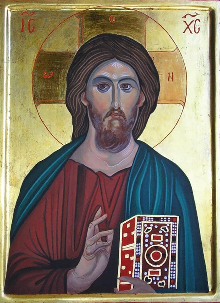 Cristo Pantocrator (tavola 34 x 45)