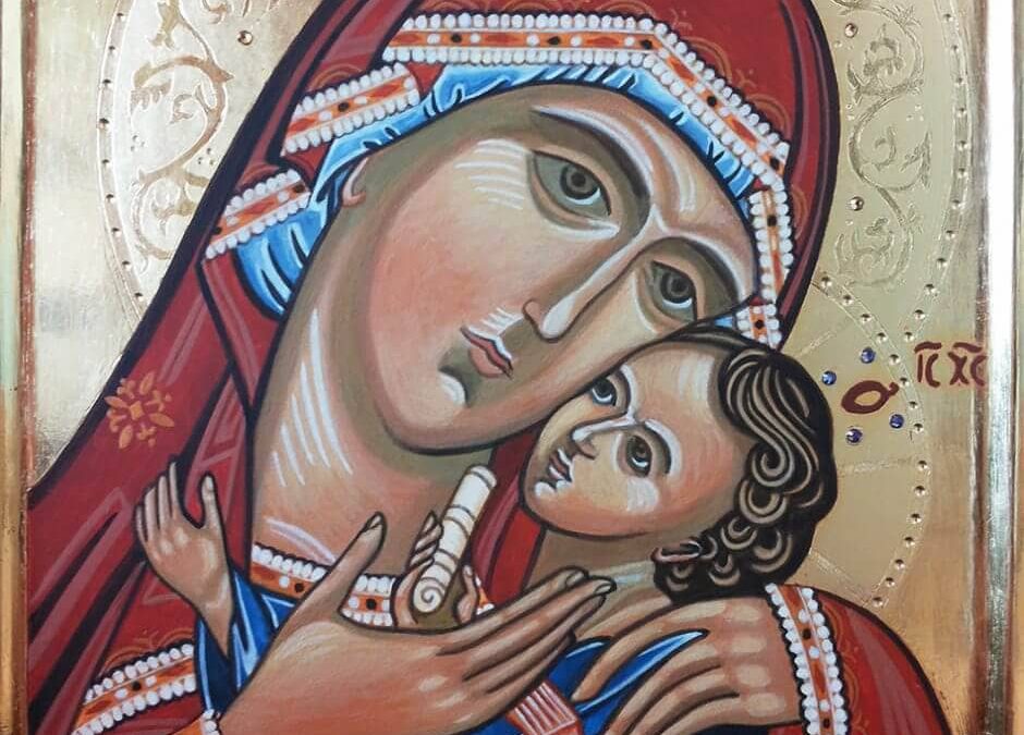 Vergine della tenerezza (tavola 32×24)