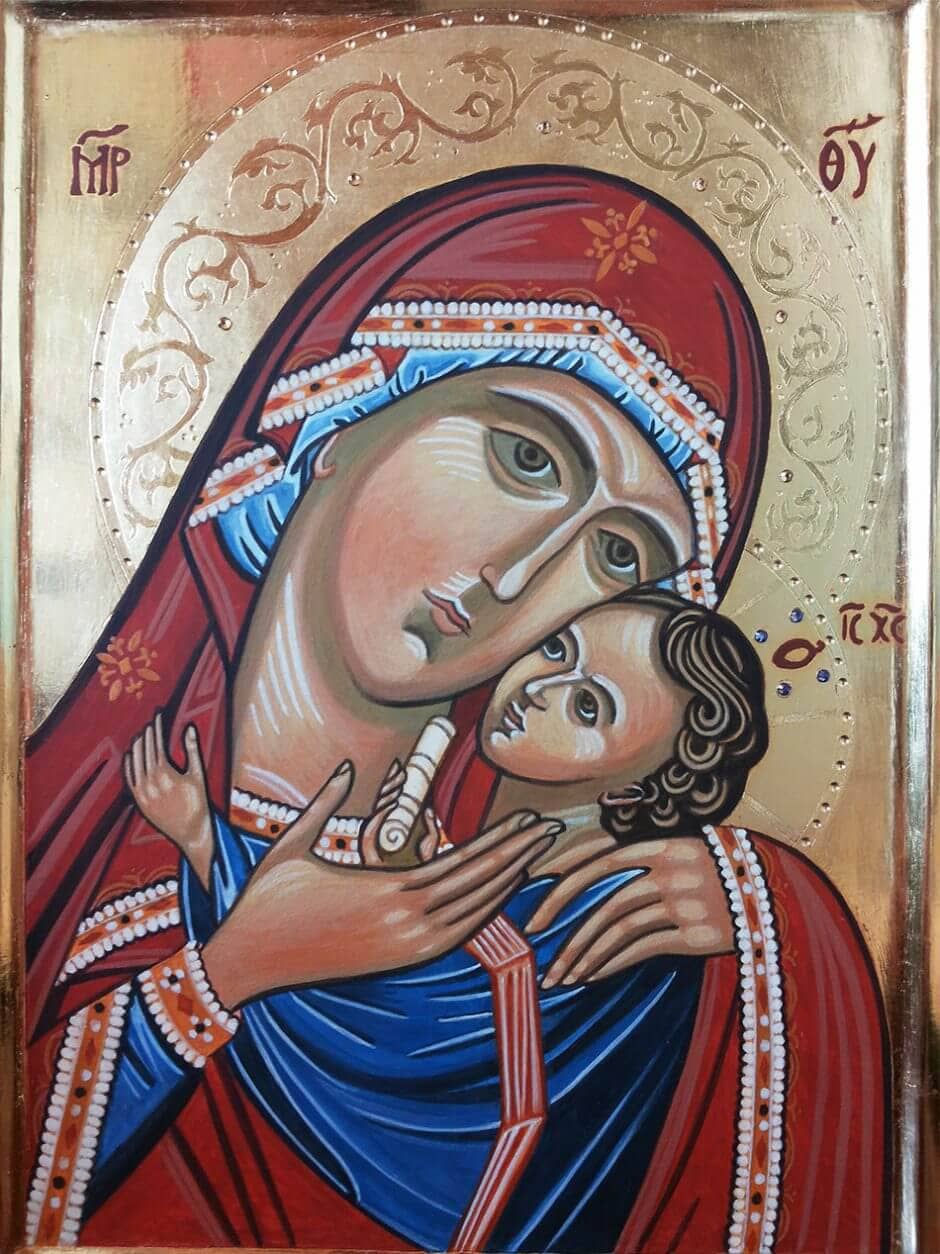 Vergine della tenerezza (tavola 32 x 24)