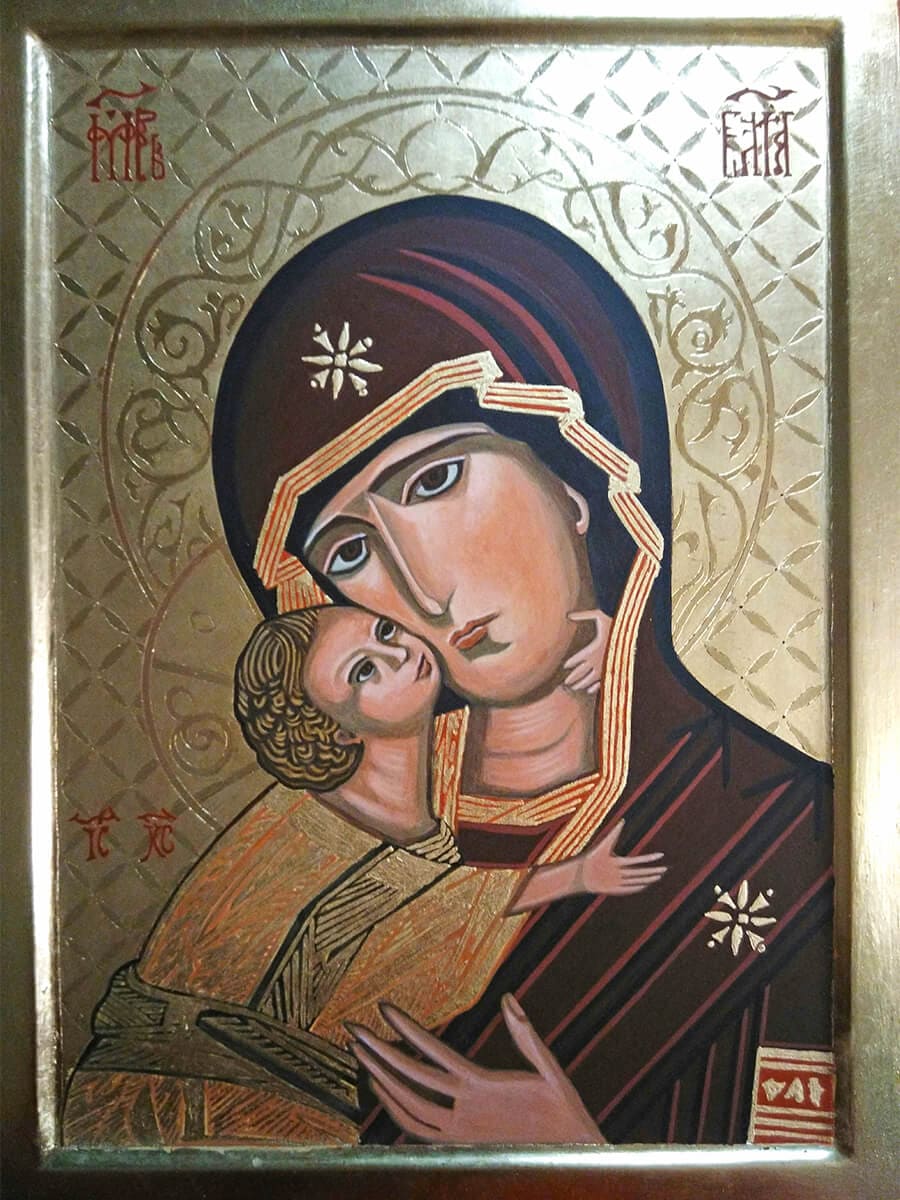 Vergine della tenerezza (tavola 24 x 32)
