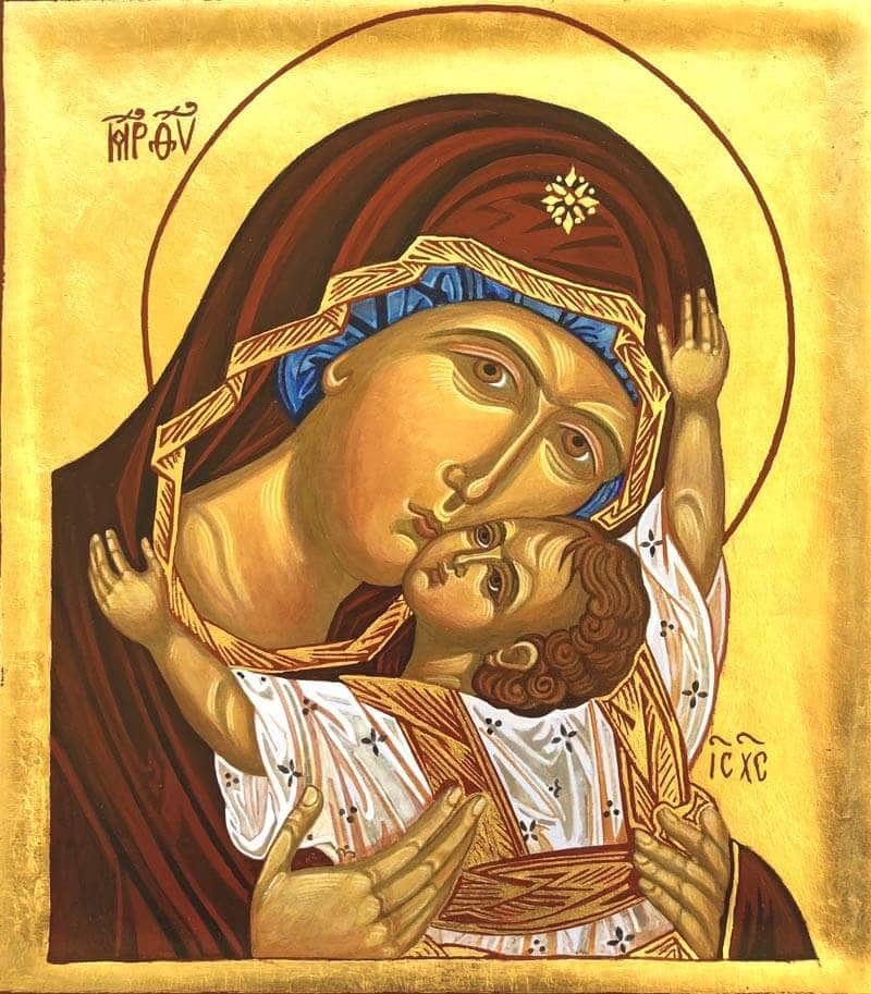 Vergine della tenerezza (tavola 27,5 x 24,5)