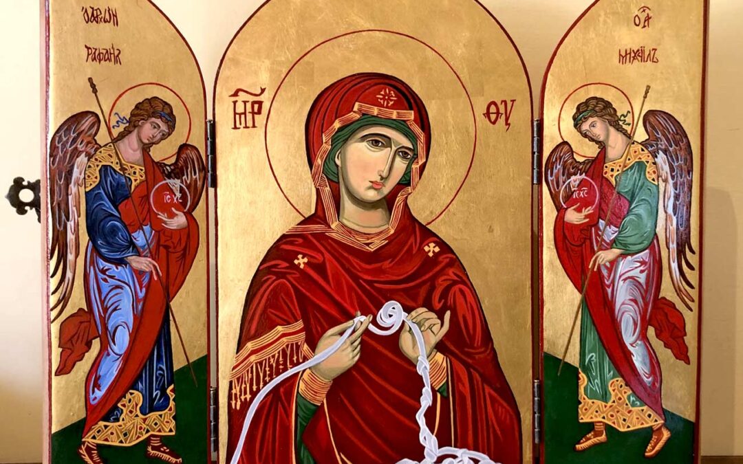 Trittico di “ Maria che scioglie i nodi” (30×36)